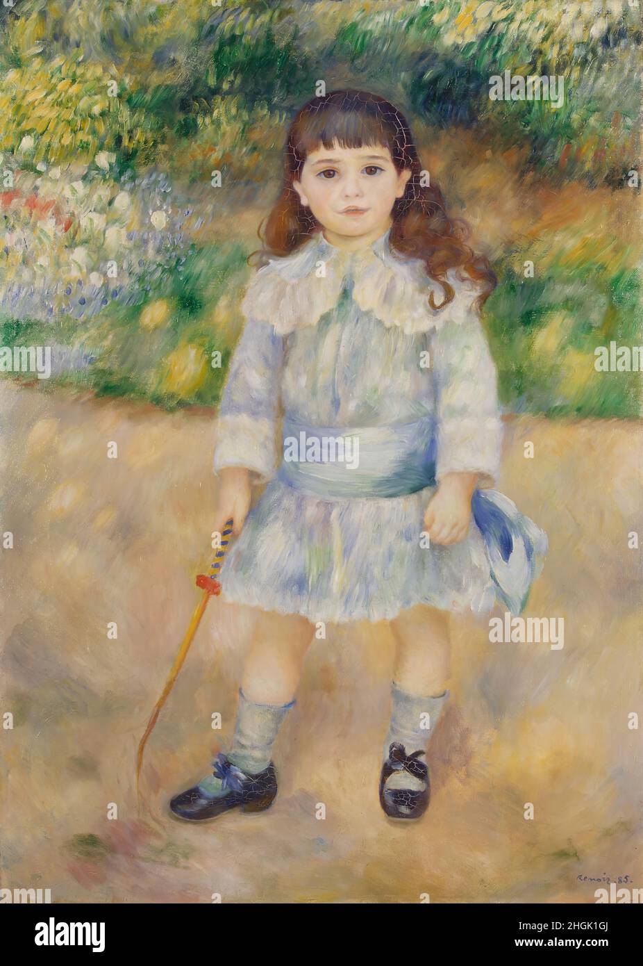 Niño con un látigo - 1885 - Aceite sobre lienzo 105x75 cm - re01Renoir Auguste Foto de stock