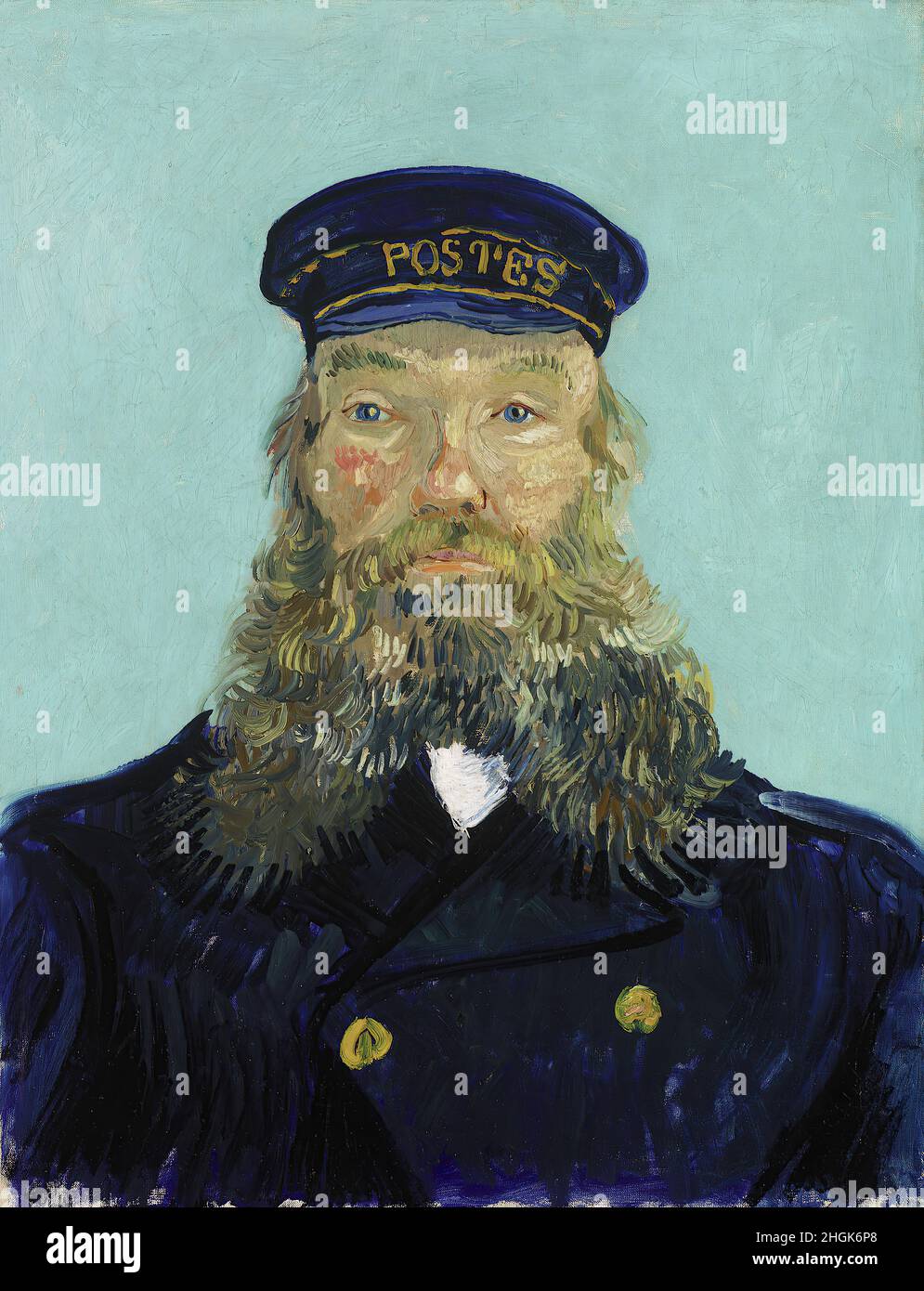 Retrato de Postman Roulin - 1888 - Óleo sobre lienzo 65 x 50,5 cm - vg25Van Gogh Vincent Foto de stock