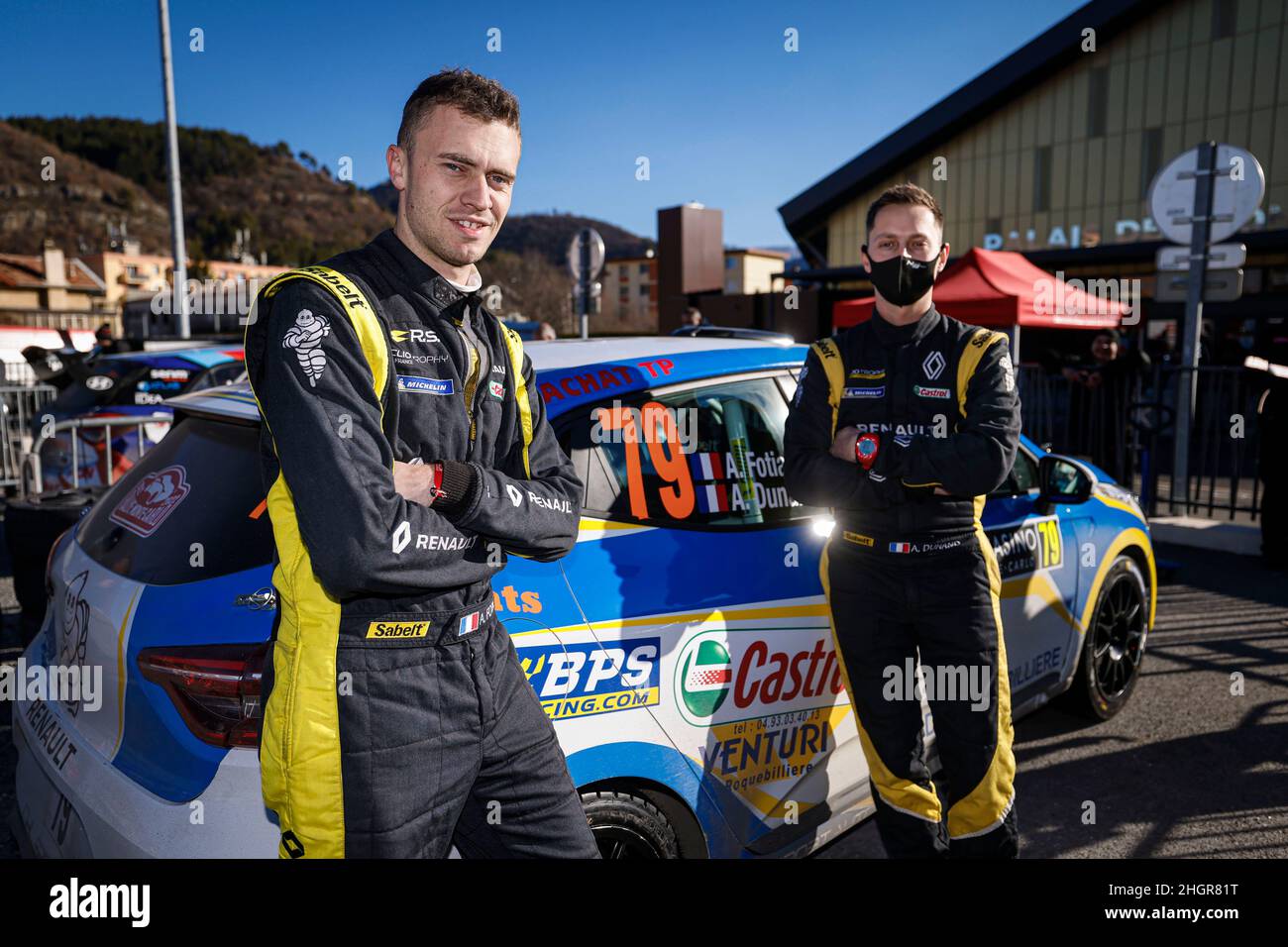 79 Anthony FOTIA (FRA), Arnaud DUNAND (FRA), ANTHONY FOTIA, RENAULT Clio Rally4, AMBIANCE durante el Campeonato Mundial de Rallyes del WRC 2022, edición 90th del rallye de Monte Carlo del 20 al 23 de enero de 2022 en Mónaco - Foto François Flamand / DPPI Foto de stock
