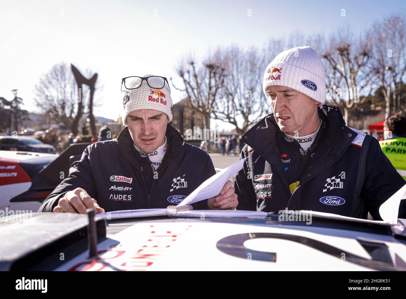 42 Craig BREEN (IRL), Paul NAGLE (IRL), M-SPORT FORD WORLD RALLY TEAM FORD, Puma Rally1, AMBIANCE durante el Campeonato Mundial de Rallyes del WRC 2022, edición 90th del Rallye de Monte Carlo del 20 al 23 de enero de 2022 en Monaco - Foto François Flamand / DPPI Foto de stock