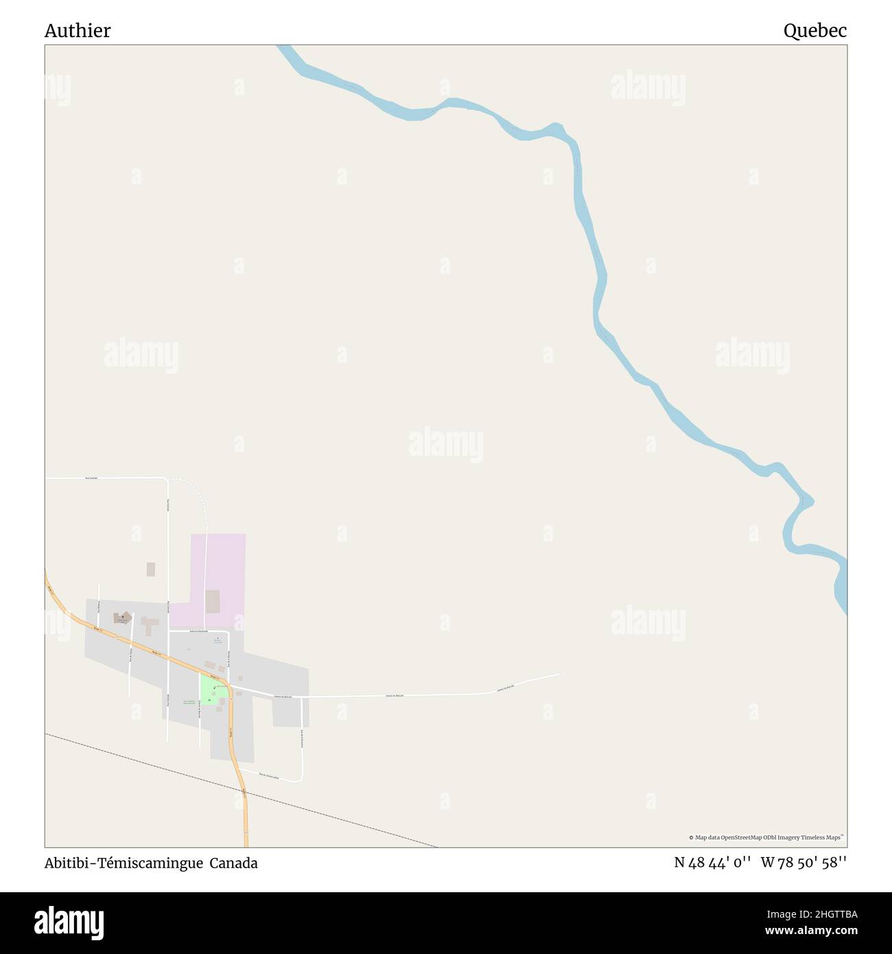 Authier, AbitibiTémiscamingue, Canadá, Quebec, N 48 44' 0'', W 78 50