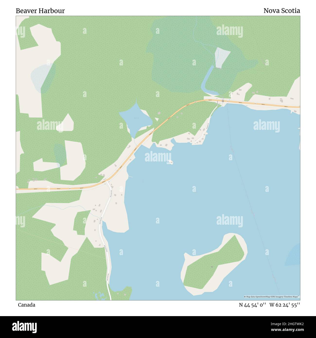 Beaver Harbour, Canadá, Nueva Escocia, N 44 54' 0'', W 62 24' 55