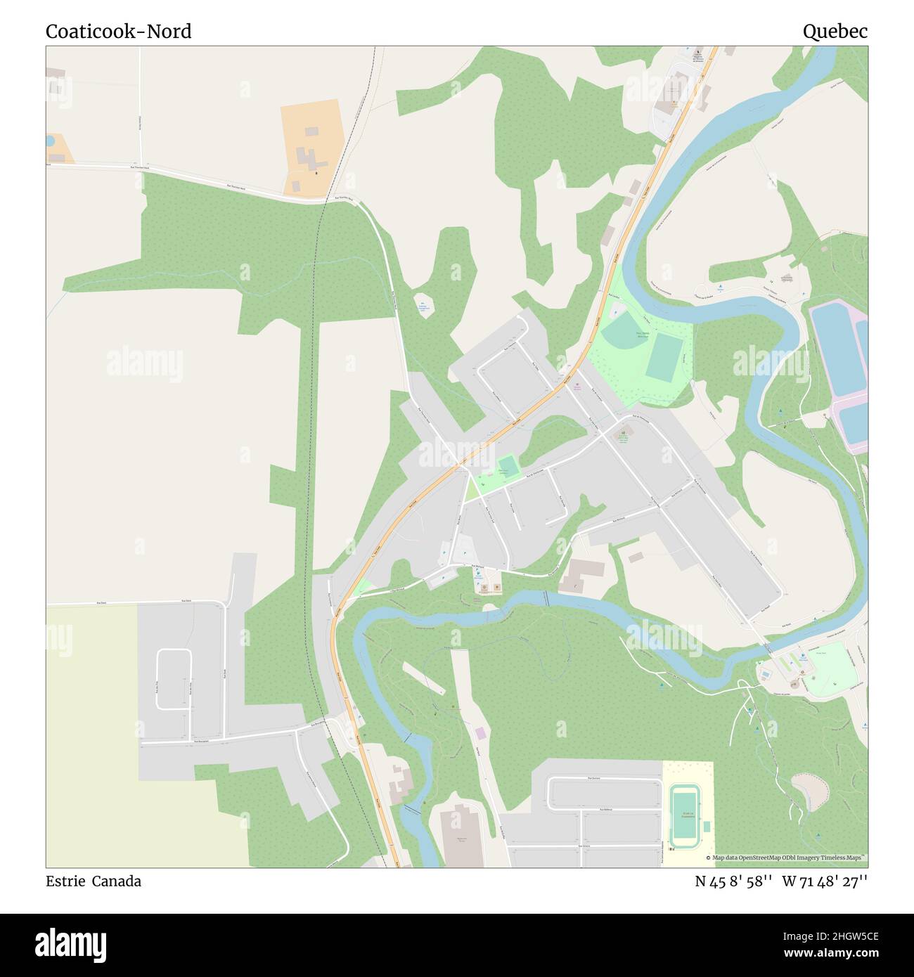 Mapa de quebec coaticook fotografías e imágenes de alta resolución Alamy