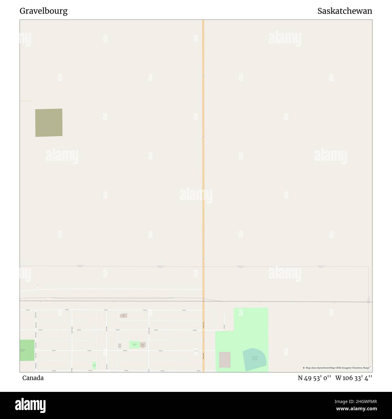 Mapa De Gravelbourg Saskatchewan Fotos e Imágenes de stock Alamy