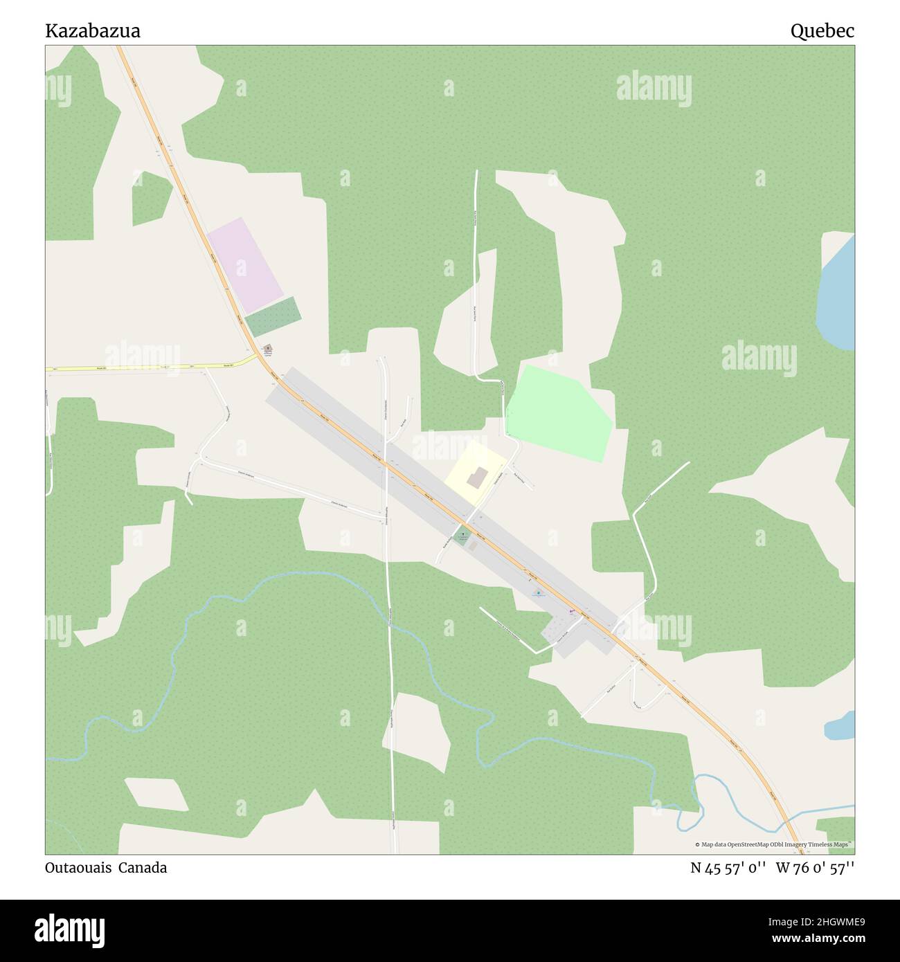 Mapa de kazabazua quebec Imágenes recortadas de stock Alamy