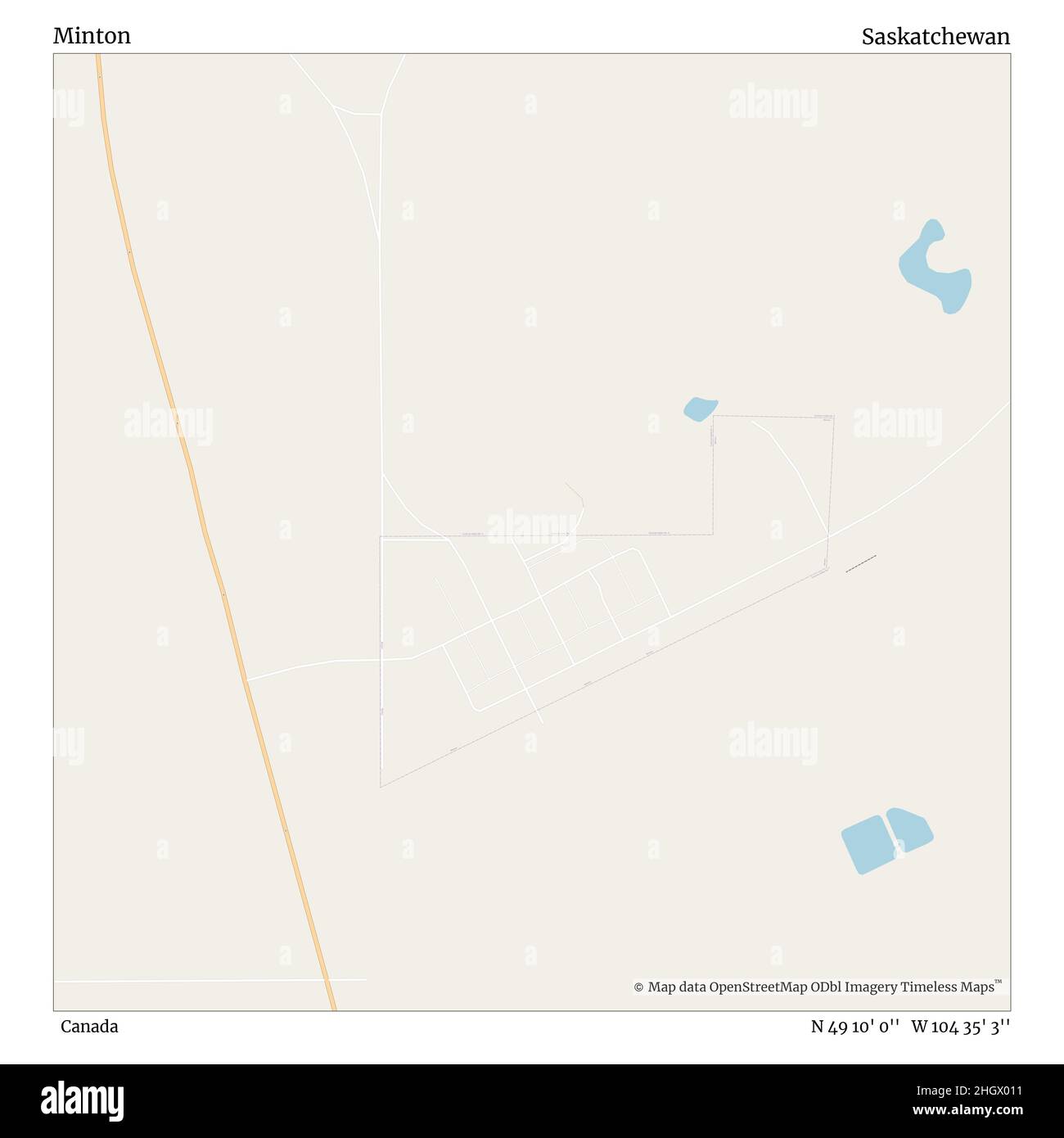 Mapa de minton saskatchewan Imágenes recortadas de stock Alamy