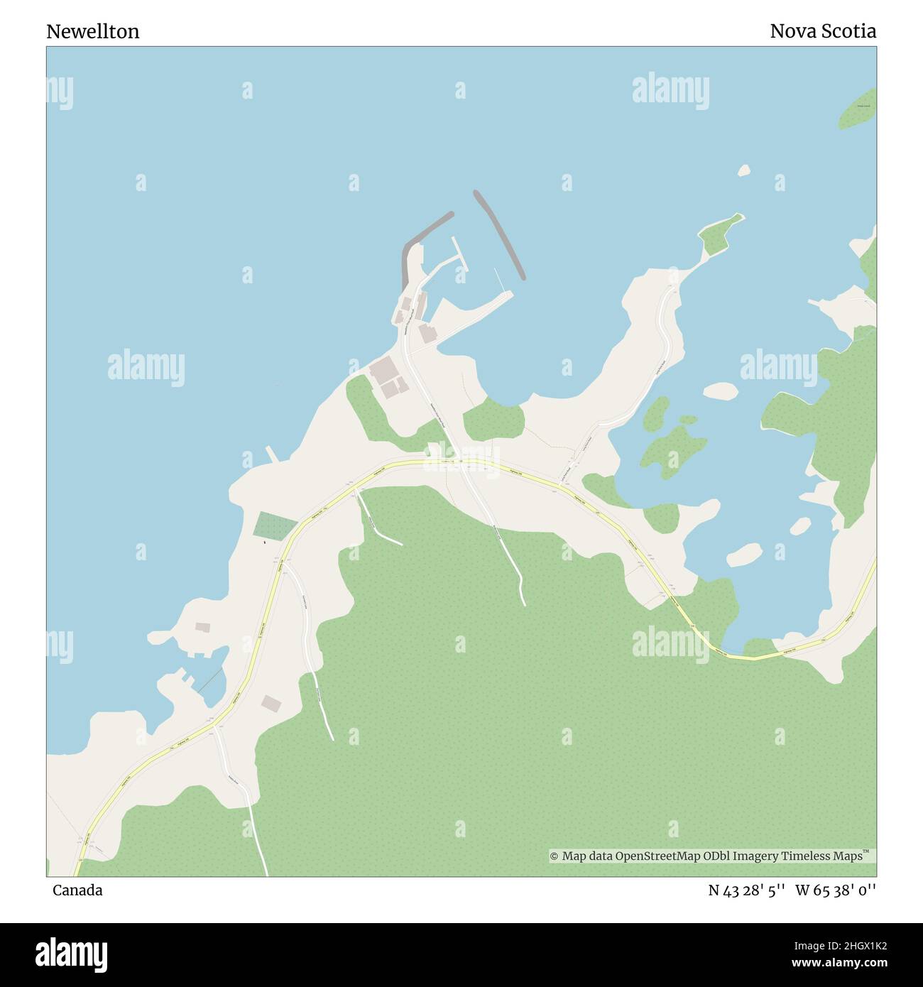 Mapa de newellton Imágenes recortadas de stock Alamy