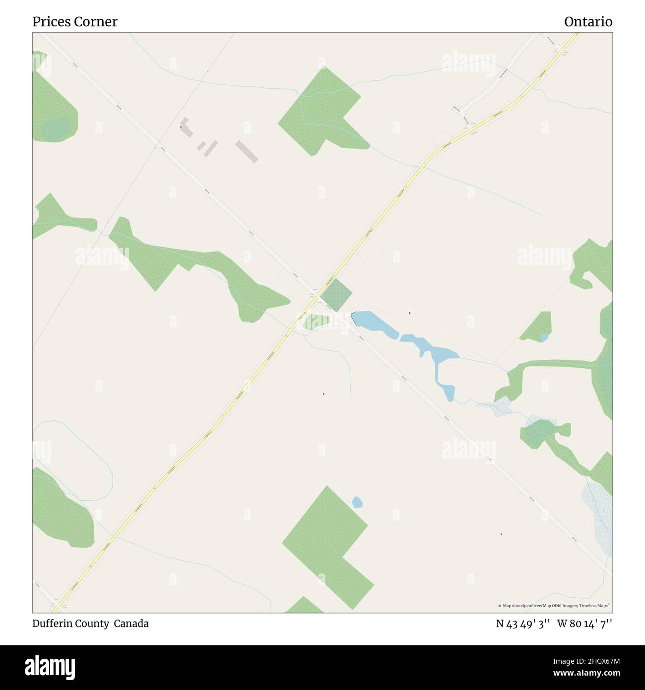 Precios Corner, Dufferin County, Canada, Ontario, N 43 49' 3'', W 80 14 ...