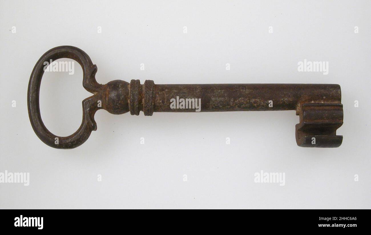 Llave 15th–16th siglo alemán La decoración de cerraduras y llaves de hierro  gótico era a menudo elaborada y del más alto estándar de fabricación. Los  motivos se dibujaron con frecuencia de la
