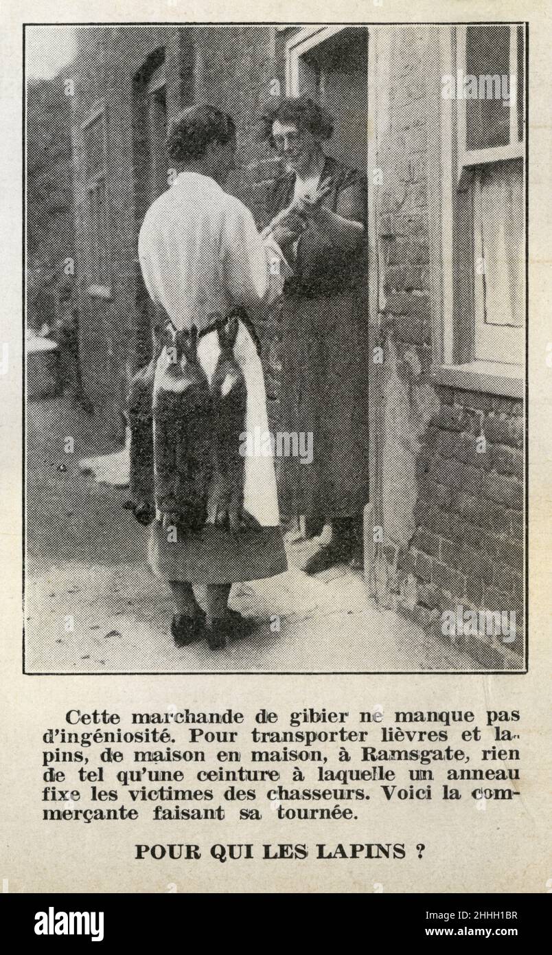 Corte de revista vintage de Francia. Foto de stock