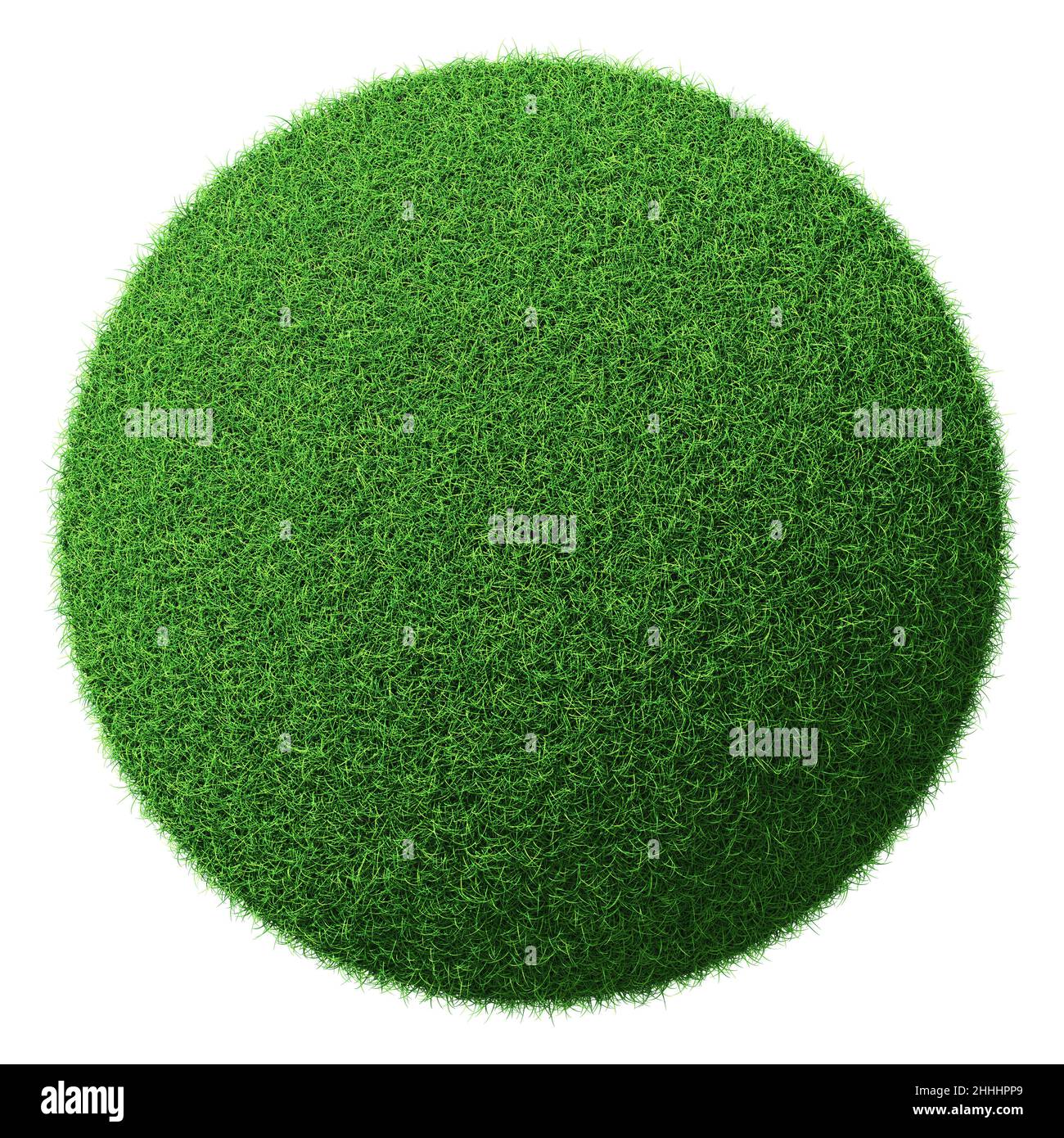 Forma de hierba - elemento de diseño aislado - 3D renderizado Foto de stock