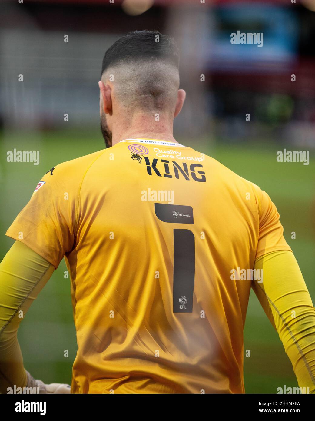 Tom King, Salford City FC. Foto de stock