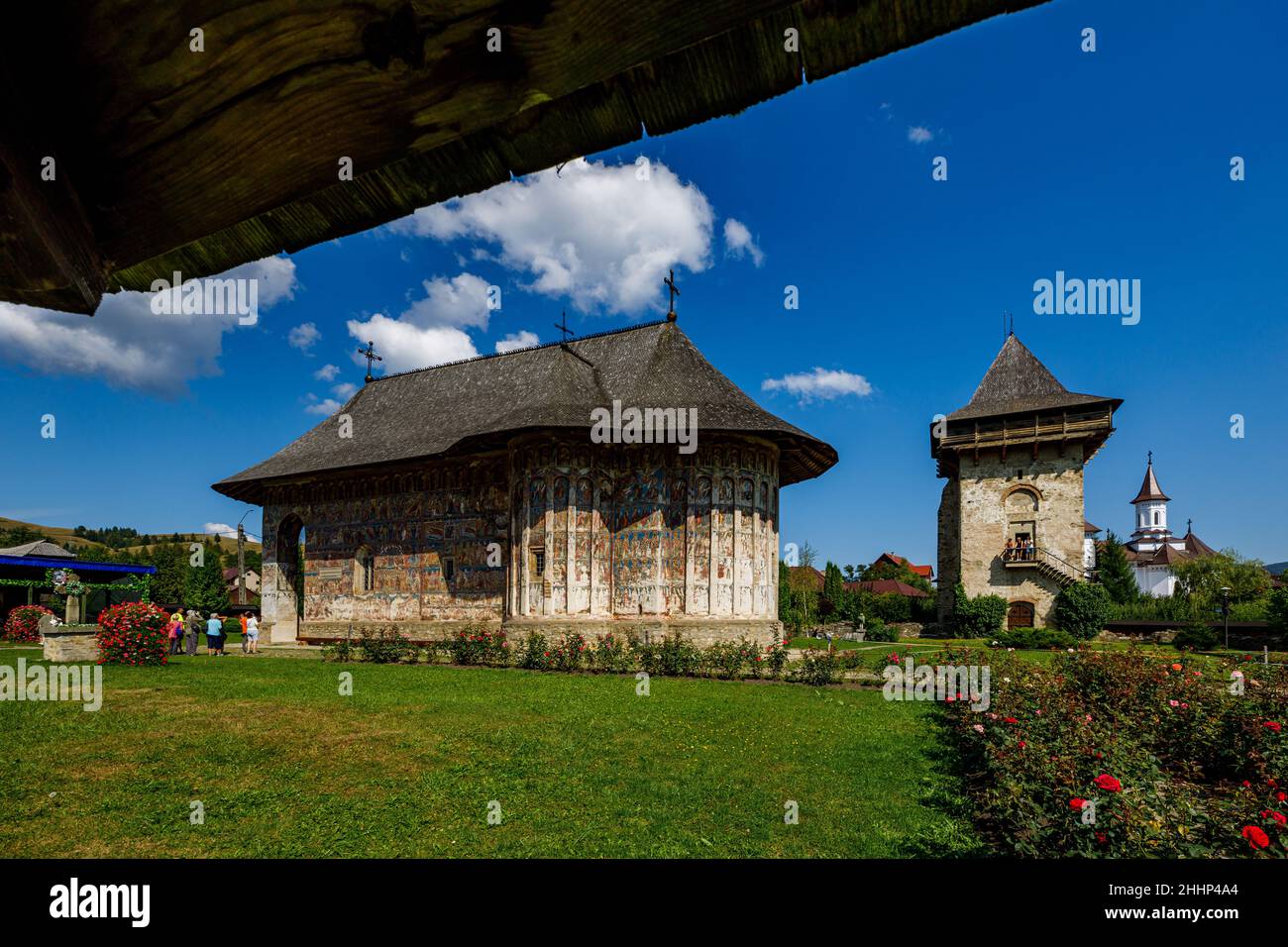 El monasterio de Humor en Rumania Foto de stock