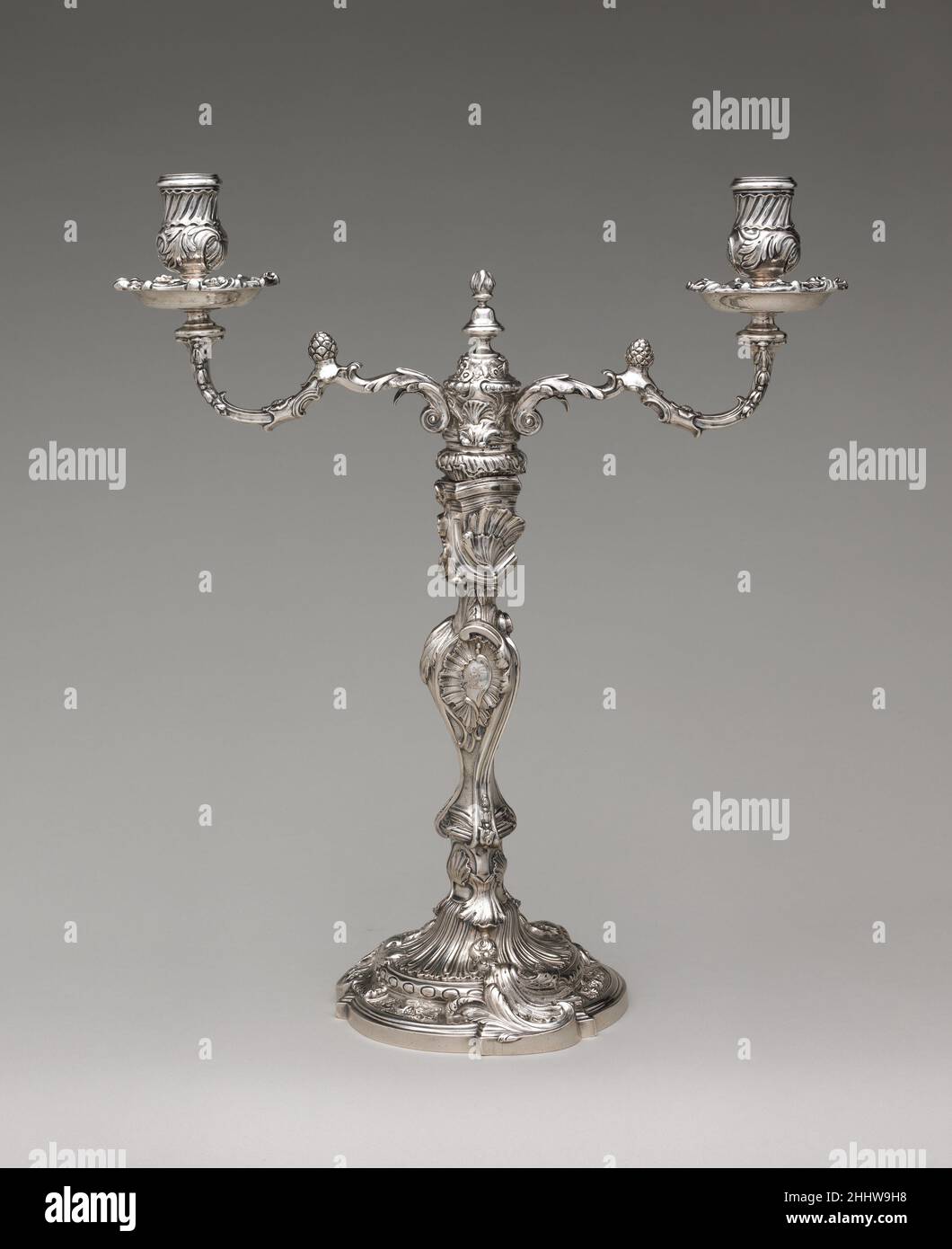 Candelabrum (uno de un par) 1742/43 David Willaume II Británico El