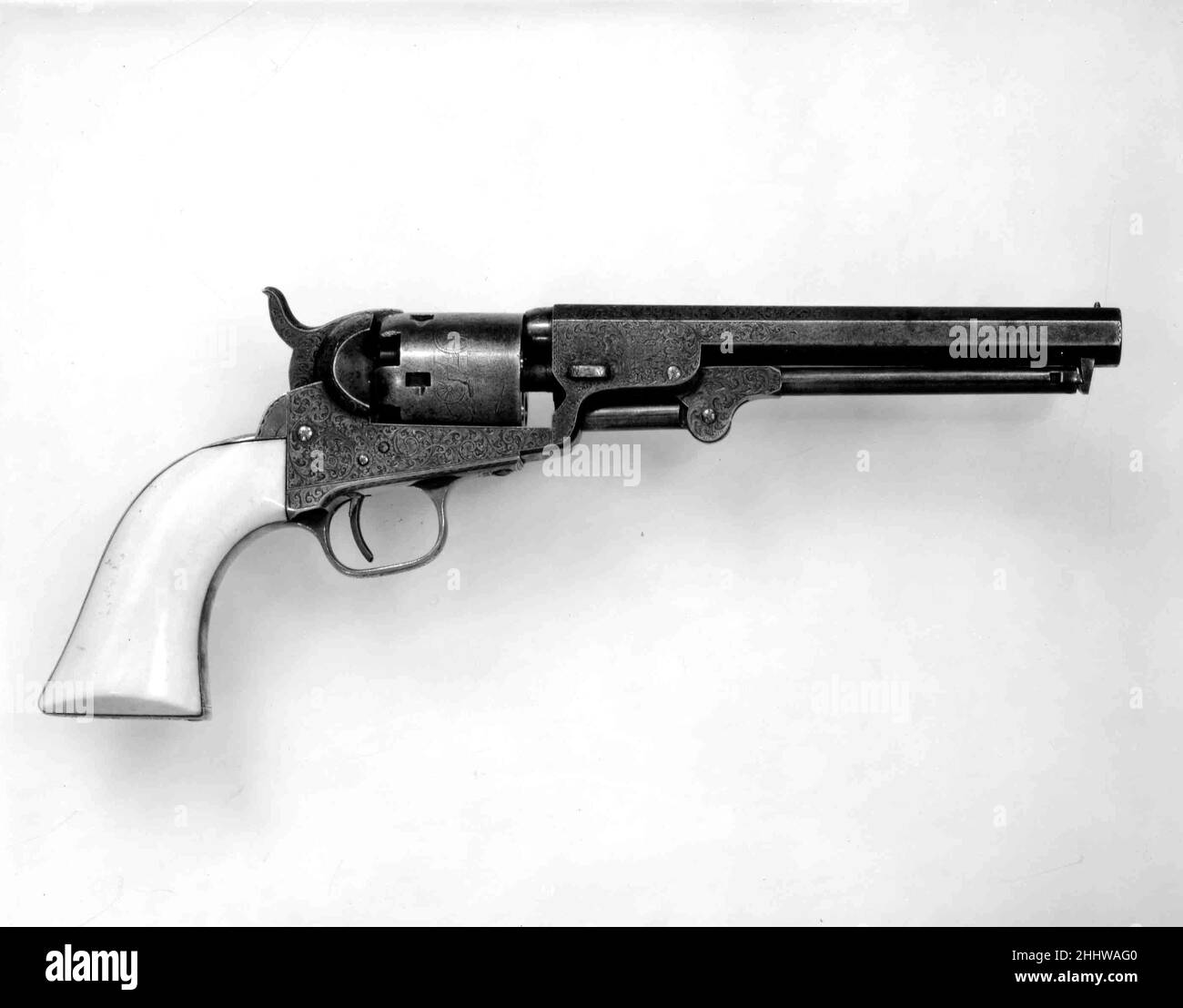 Colt modelo 1849 Pocket Percussion Revolver, n.o de serie 81015 aprox. 1853 Samuel Colt American Samuel Colt presentó este revólver al coronel Thomas H. Seymour (1807–1868), gobernador de Connecticut y embajador de Estados Unidos en Rusia. Colt modelo 1849 Pocket Percussion Revolver, n.o de serie 81015 24854 Foto de stock