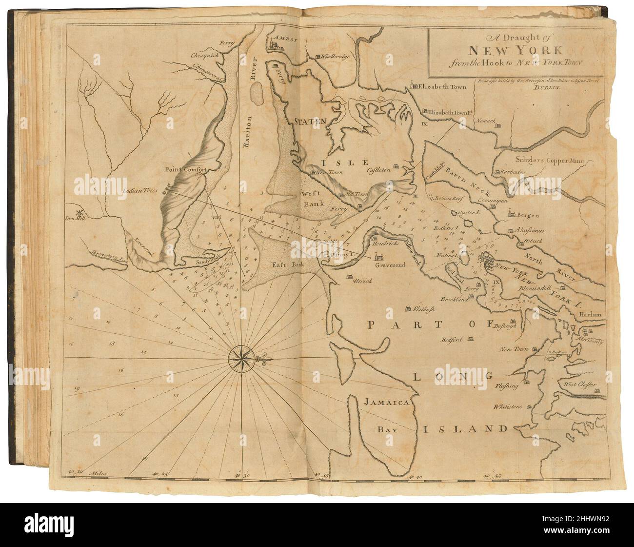 Boulter Grierson, 1767 El Piloto Inglés; El Cuarto Libro Describiendo las Indias Occidentales Navegación desde la Bahía de Hudson hasta el Río Amazones 5 Foto de stock