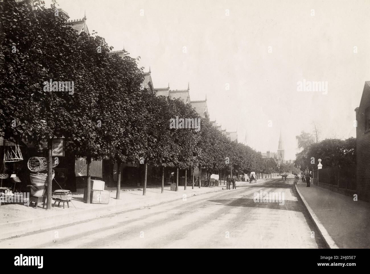 Fotografía vintage, finales de 19th, principios del siglo 20th, vista de Wallington, Sutton, Londres Foto de stock
