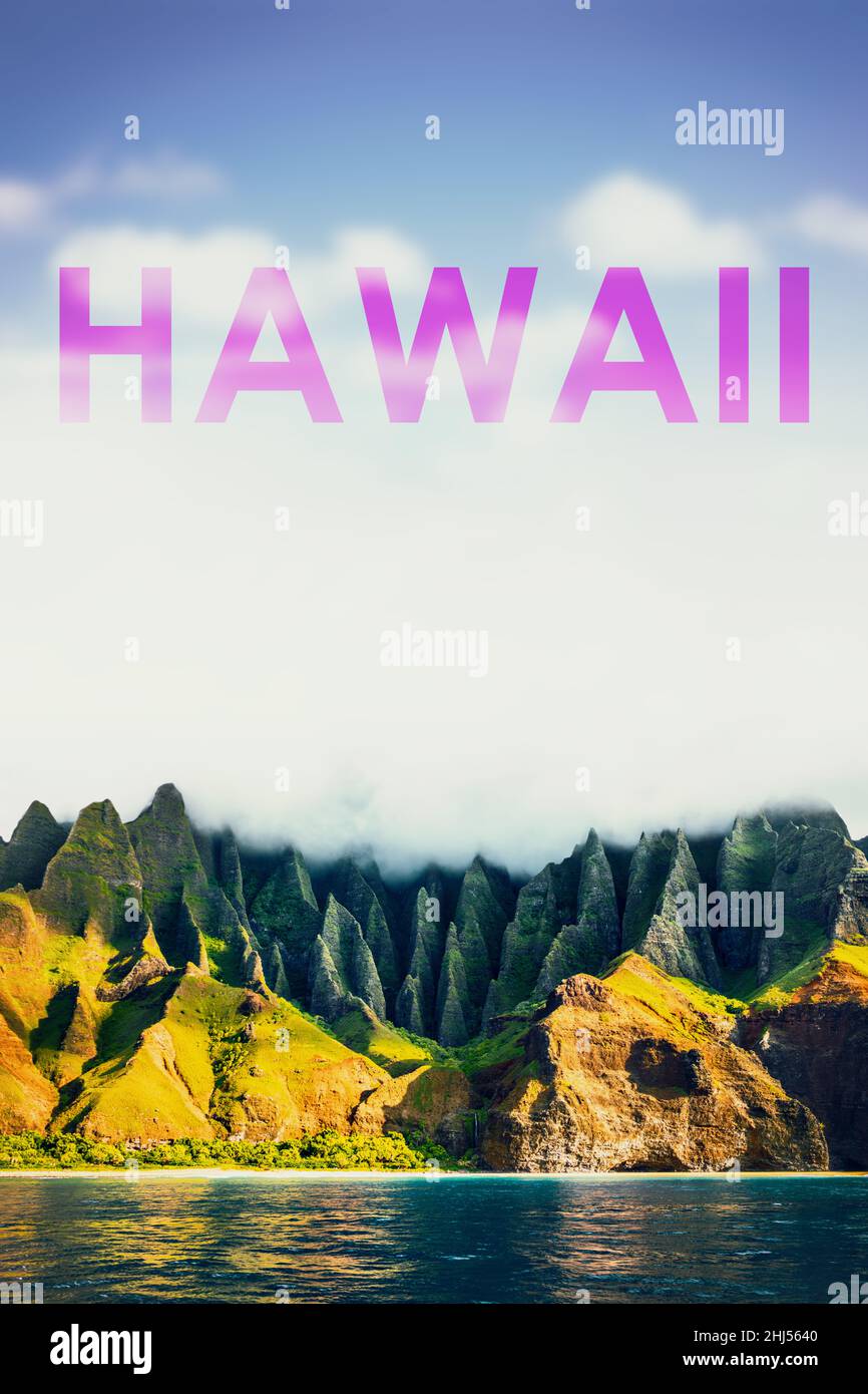 Cartel de viaje de hawaii fotografías e imágenes de alta resolución - Alamy
