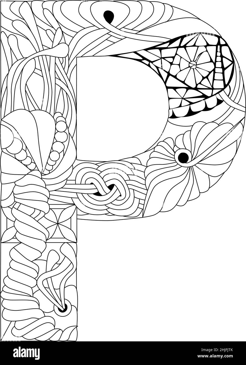 Letra p mayúscula dibujo Imágenes recortadas de stock - Alamy