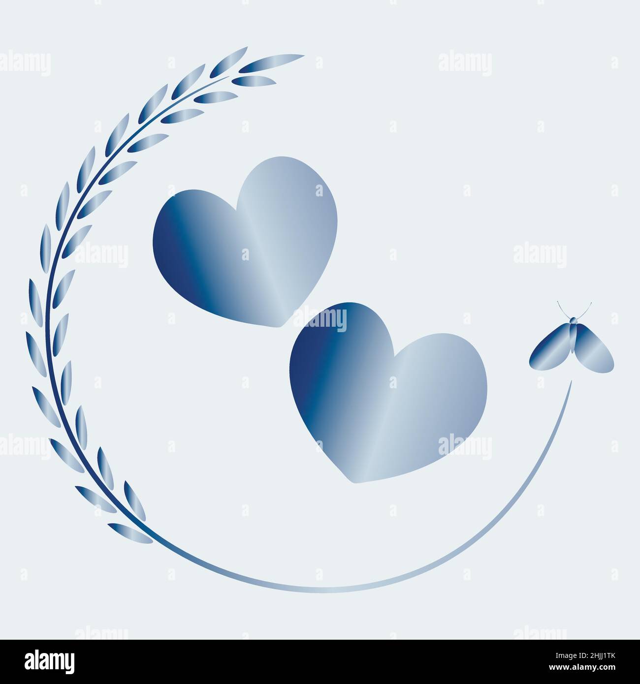 el patrón en el fondo cuadrado es amor. Dos corazones en una hermosa planta herradura para Buena suerte. Día de San Valentín, San Valentín. Estilo, gráficos. Elemento de diseño de libros, cuadernos, el patrón en el fondo cuadrado es amor. Dos corazones en una hermosa planta herradura para Buena suerte. Día de San Valentín, San Valentín. Estilo, gráficos. Elemento de diseño de libros, cuadernos,