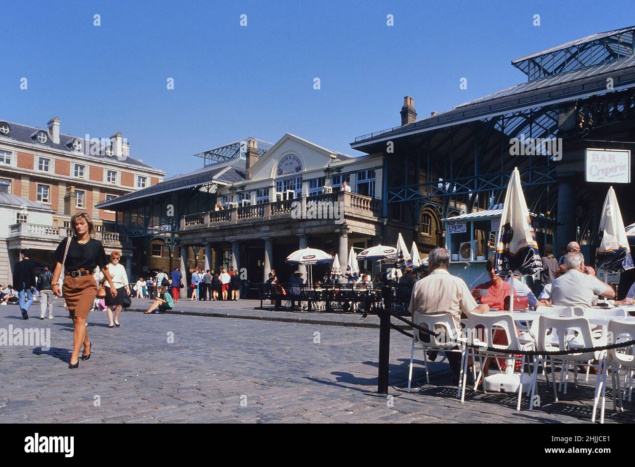 Covent Garden, Londres, Inglaterra, Reino Unido. Circa 1980 Foto de stock