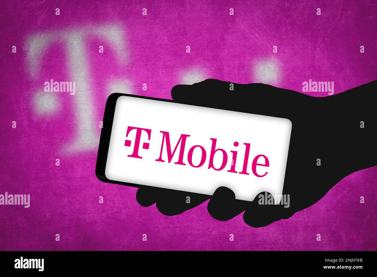 Empresa T-Mobile Foto de stock