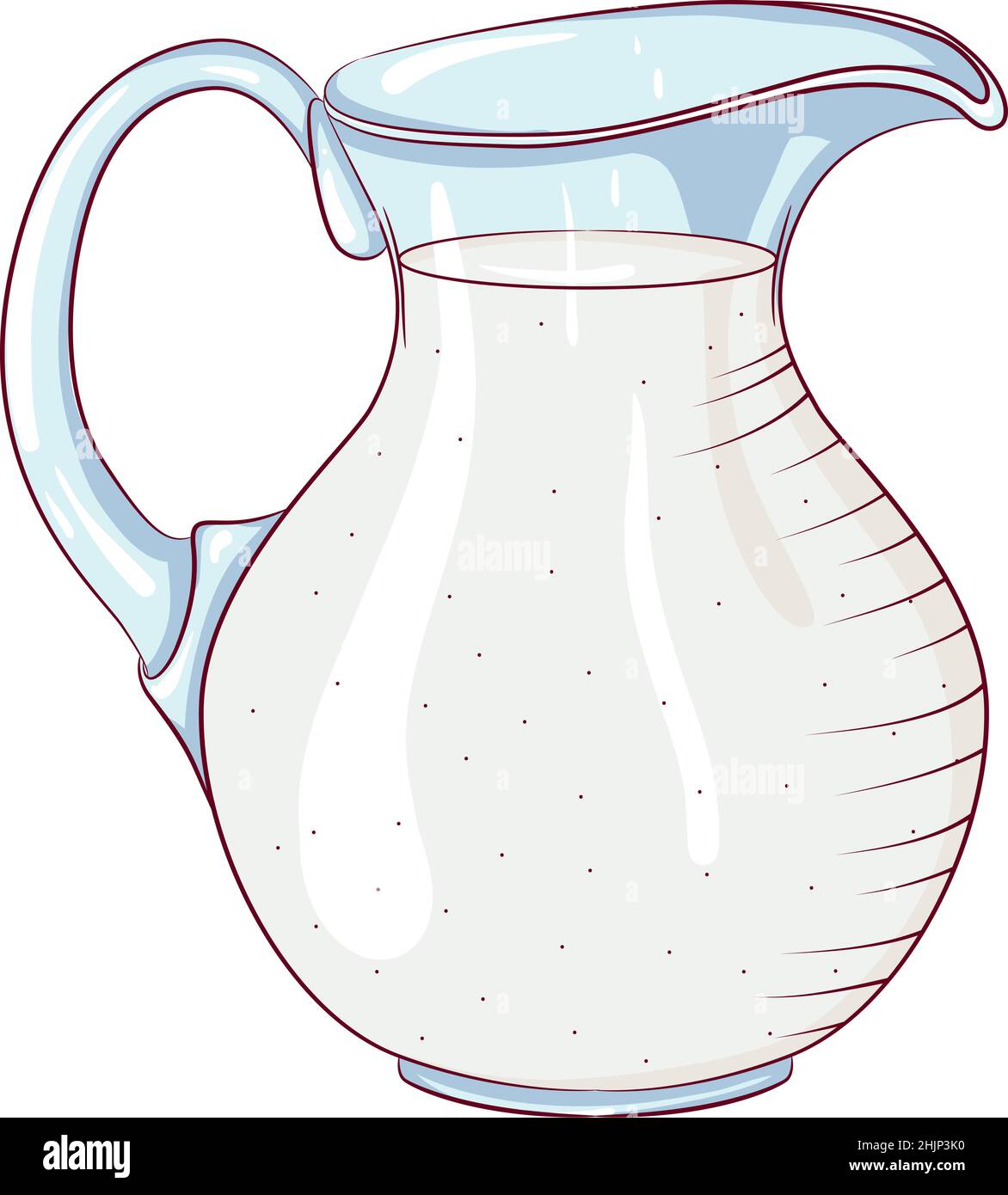 Jarra de leche ilustración del vector. Ilustración de desayuno