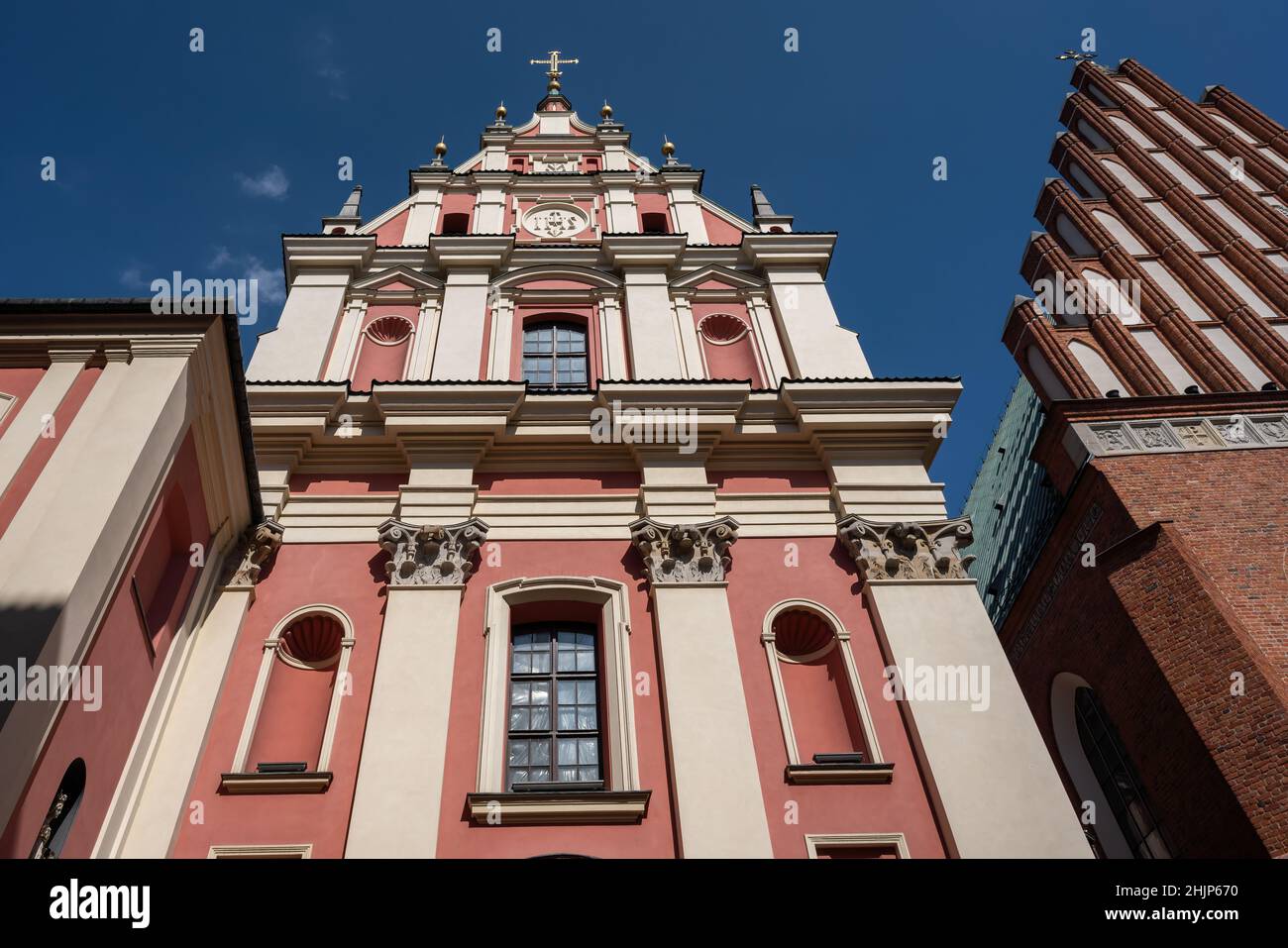 Iglesia Jesuita - Iglesia de la Madre de Dios - Varsovia, Polonia Foto de stock