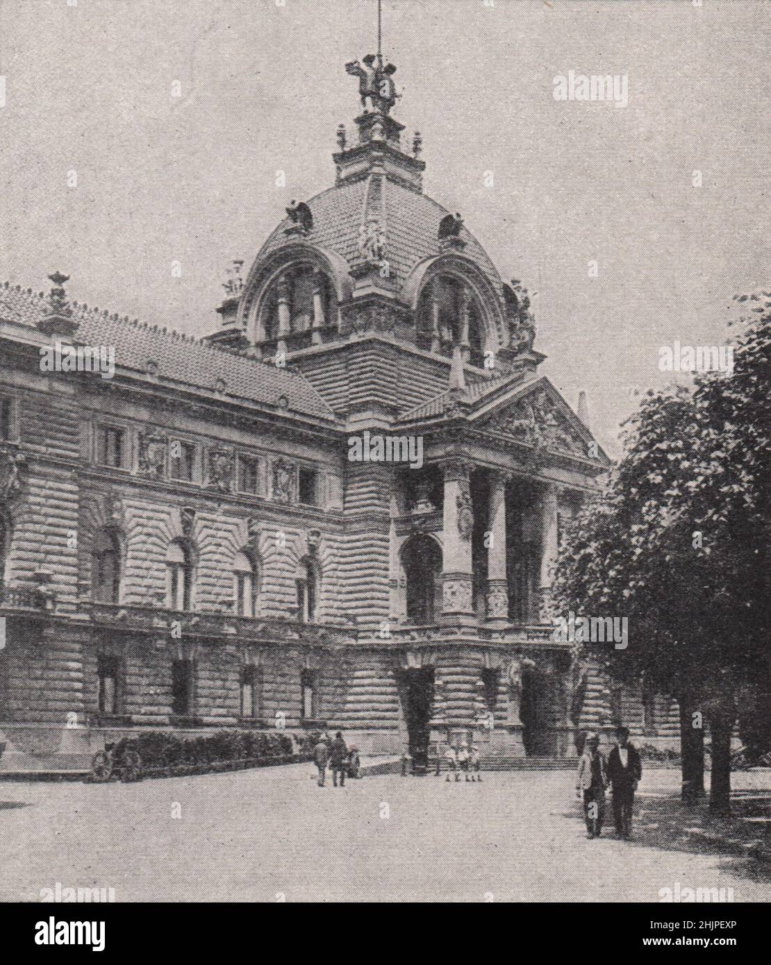 Reliquia del gobierno prusiano en Estrasburgo. Bajo Rin. Alsacia-Lorena (1923) Foto de stock