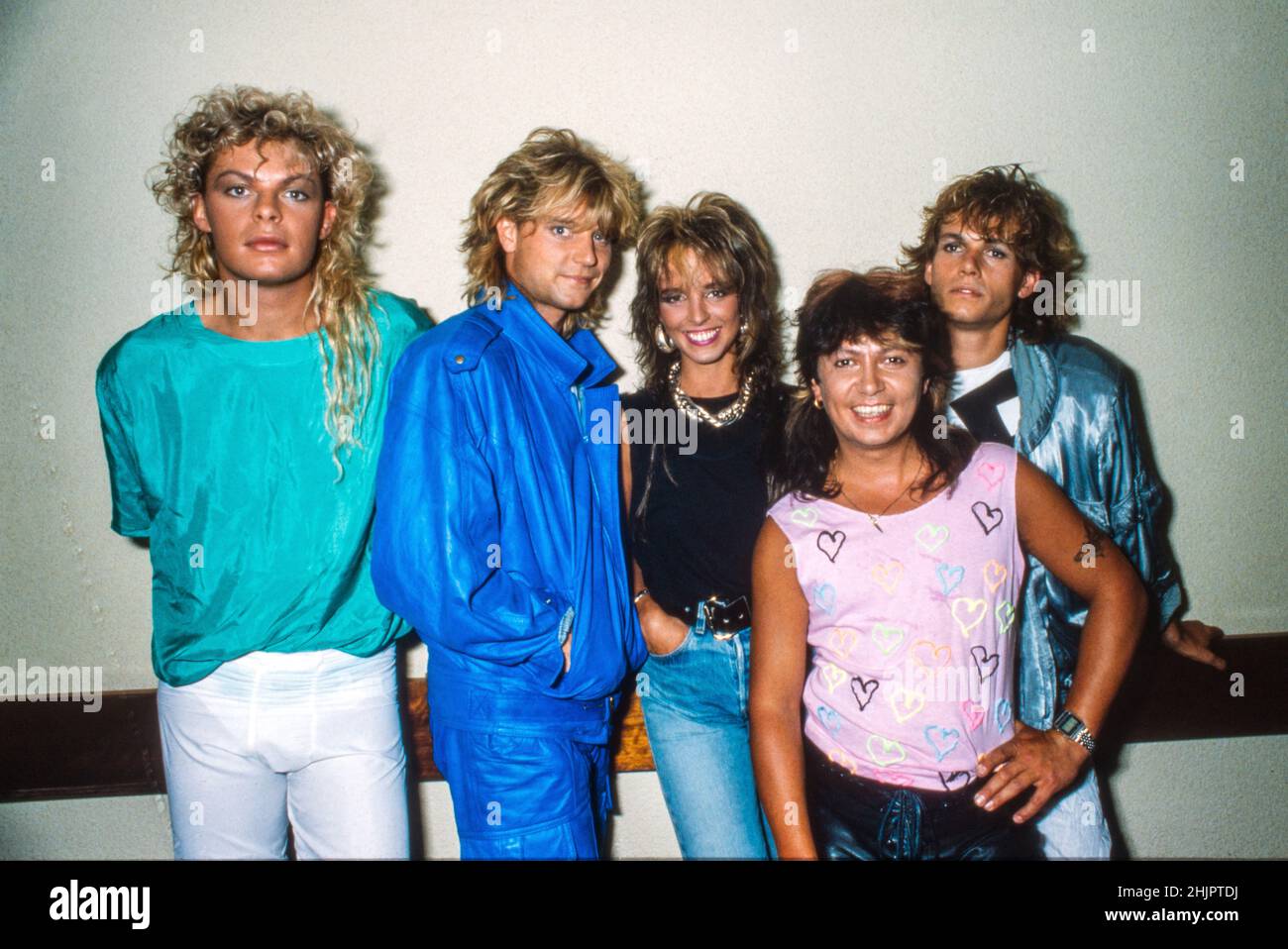HILVERSUM, HOLANDA - 22 DE NOVIEMBRE de 1985: Nena fue una banda alemana de Neue Deutsche Welle. En 1984, su canción en alemán '99 Luftballons' alcanzó el número Foto de stock