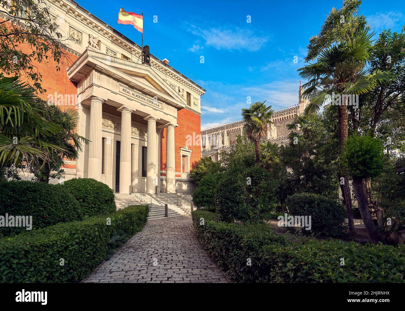 Sede de la Real Academia Española (Real Academia de la Lengua, RAE),  situada junto al Museo del Prado. Madrid, España Fotografía de stock - Alamy