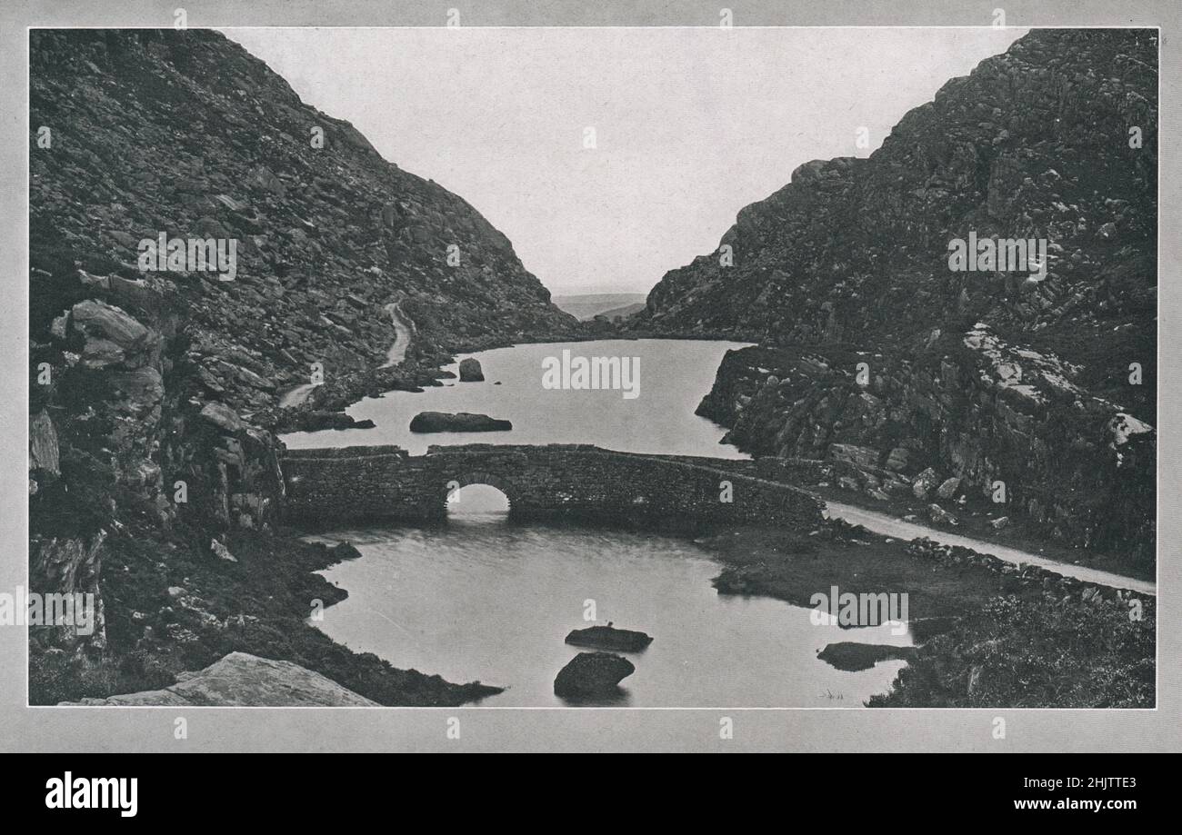 Lago Serpent, Gap of Dunloe, Killarney. Condado de Kerry (1913) Foto de stock