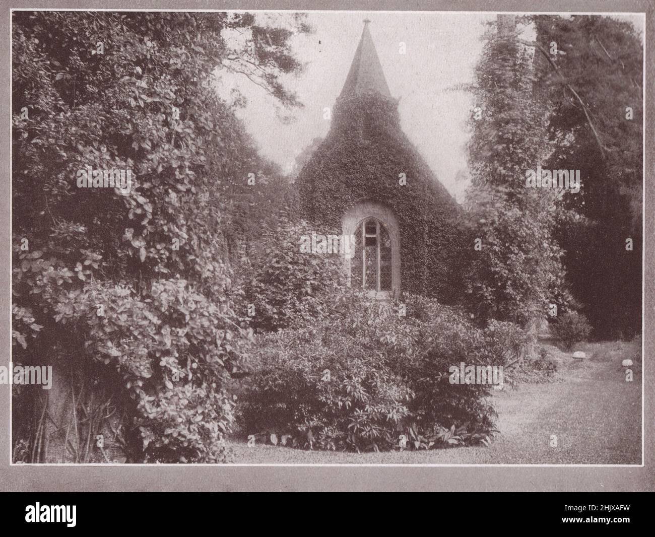 La iglesia; Fugglestone San Pedro. Wiltshire (1923) Foto de stock
