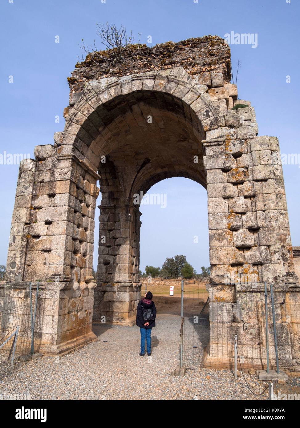 Ciudad romana de Cáparra. Cáceres. Extremadura. España. Foto de stock