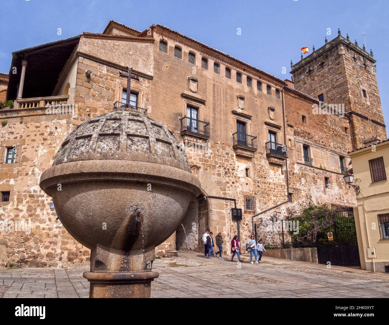 Palacio Mirabel. Plasencia. Cáceres. Extremadura. España. Foto de stock