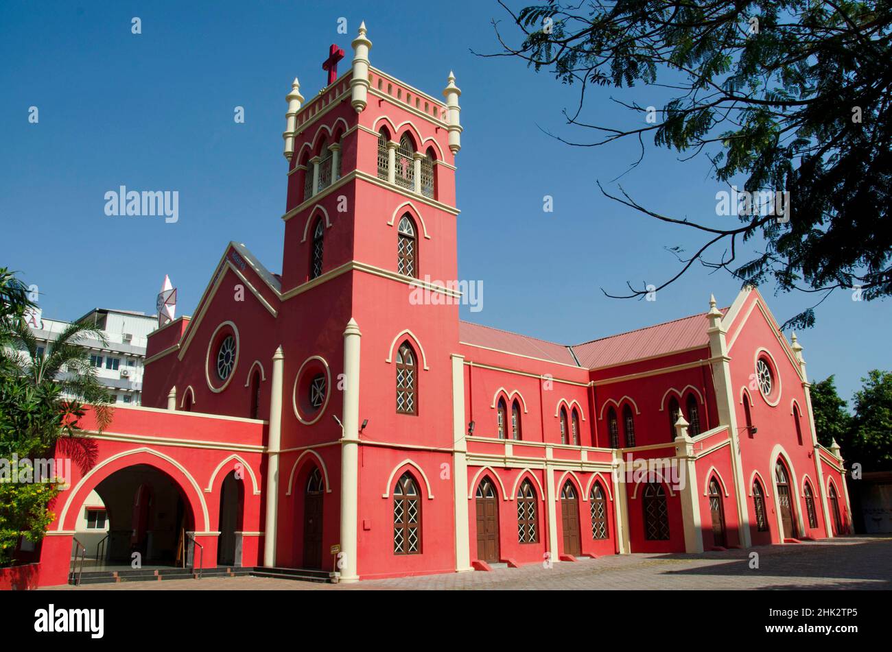 La Iglesia Metodista del Centenario, Fatehgunj, Vadodara, Gujarat, India Foto de stock