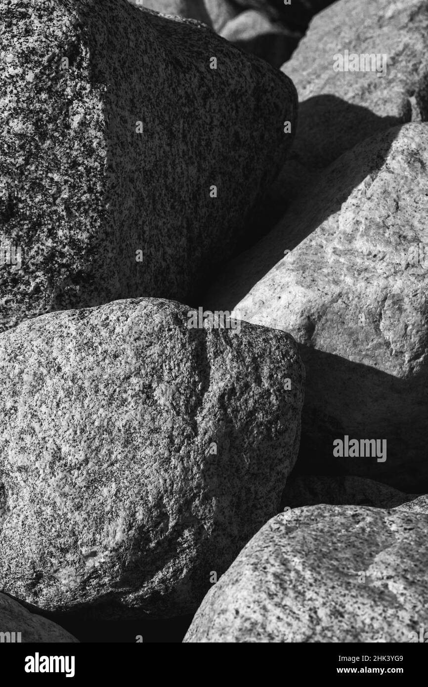 Hornblende rocas de granito, California Foto de stock