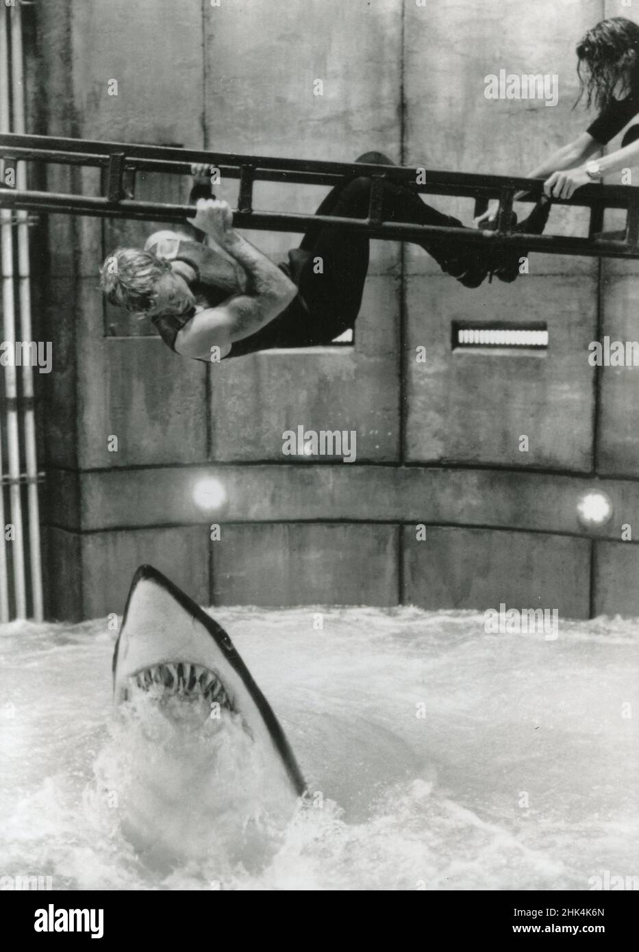 El actor estadounidense Thomas Jane en la película Deep Blue Sea, EE.UU. 1999 Foto de stock