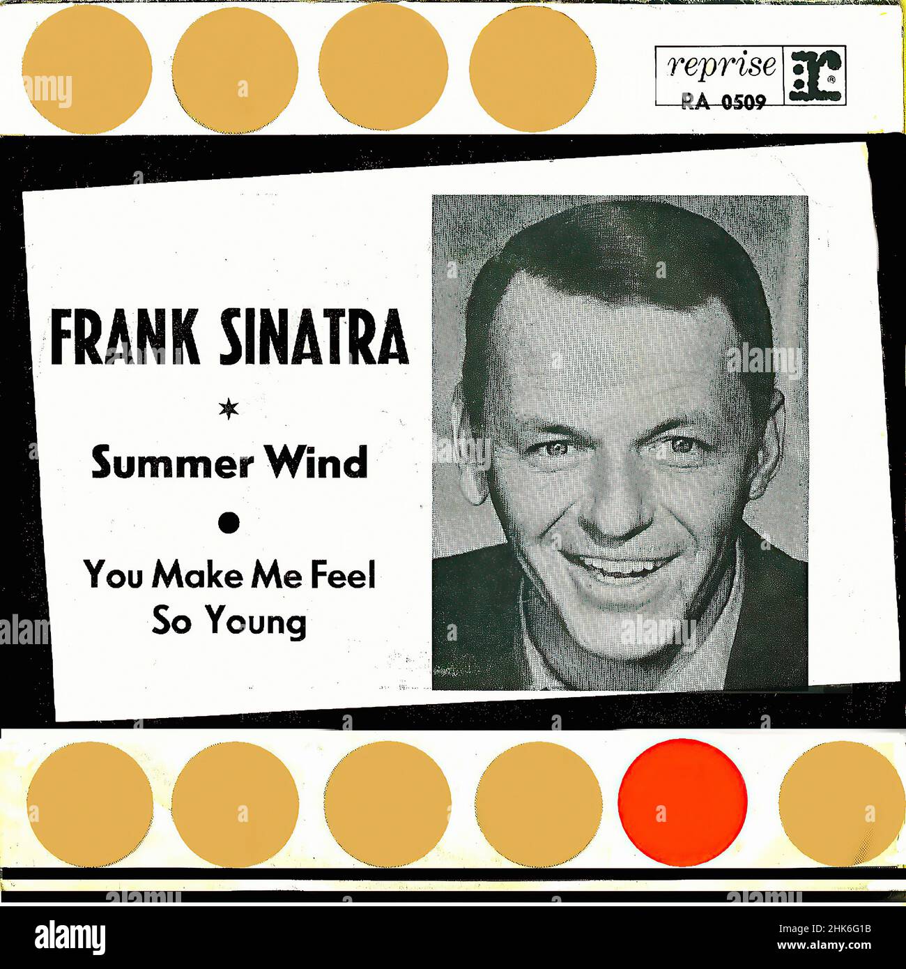 Vintage vinilo discográfico - Sinatra, Frank - Summer Wind - D - 1966 Foto de stock