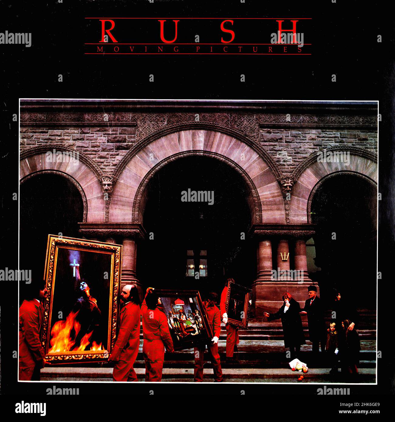 Vintage vinilo record cover - Rush - Moving Pictures - D - 1981 Fotografía  de stock - Alamy