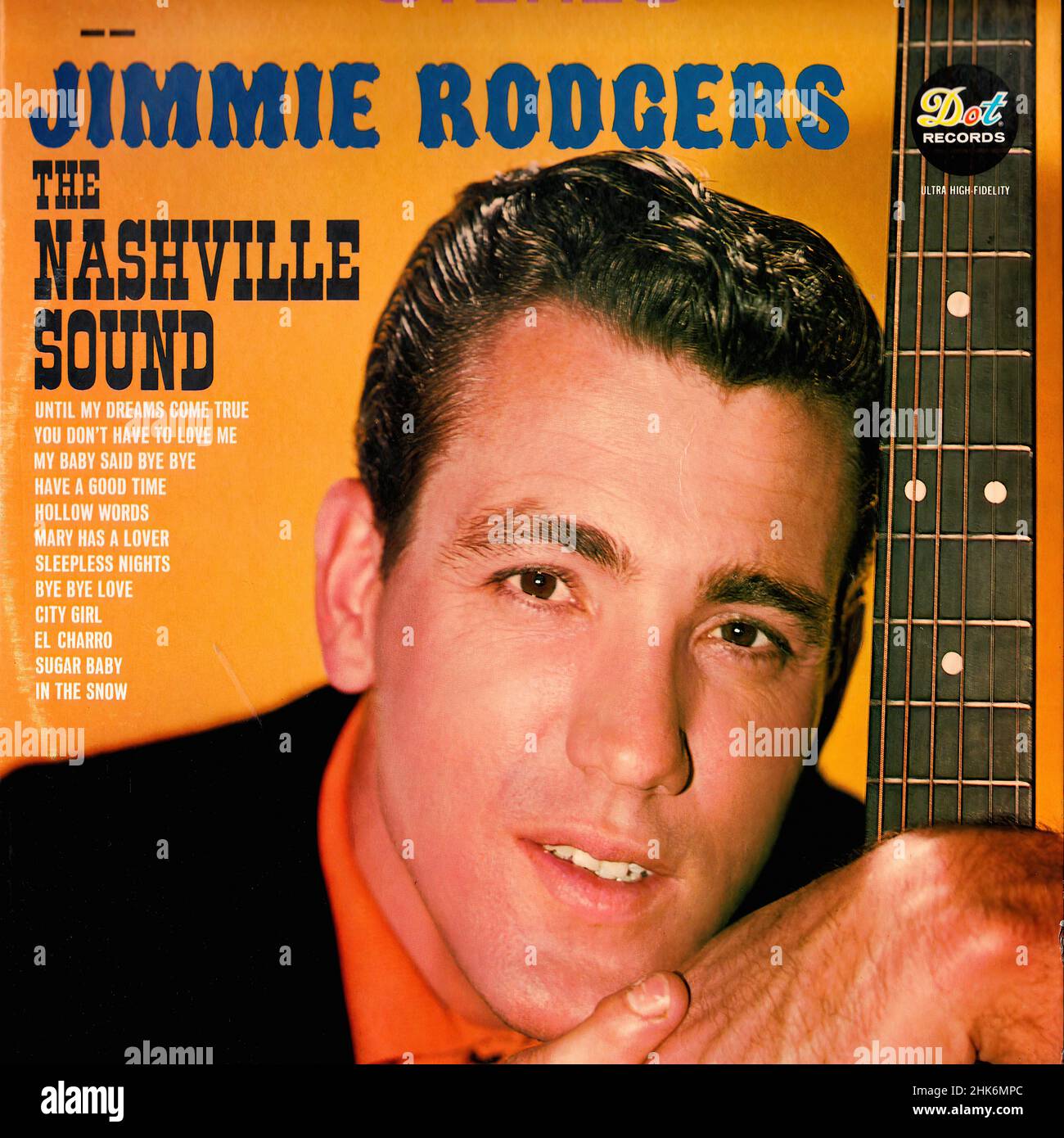 Vintage vinilo record cover - Rodgers, Jimmie - The Nashville Sound - US - 1966 Foto de stock