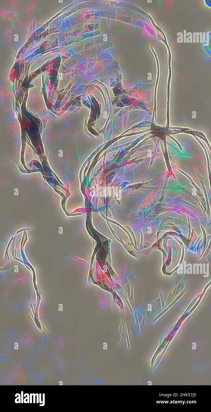 Inspirado por dos cabezas de hombre, a la izquierda, Reimaginado por