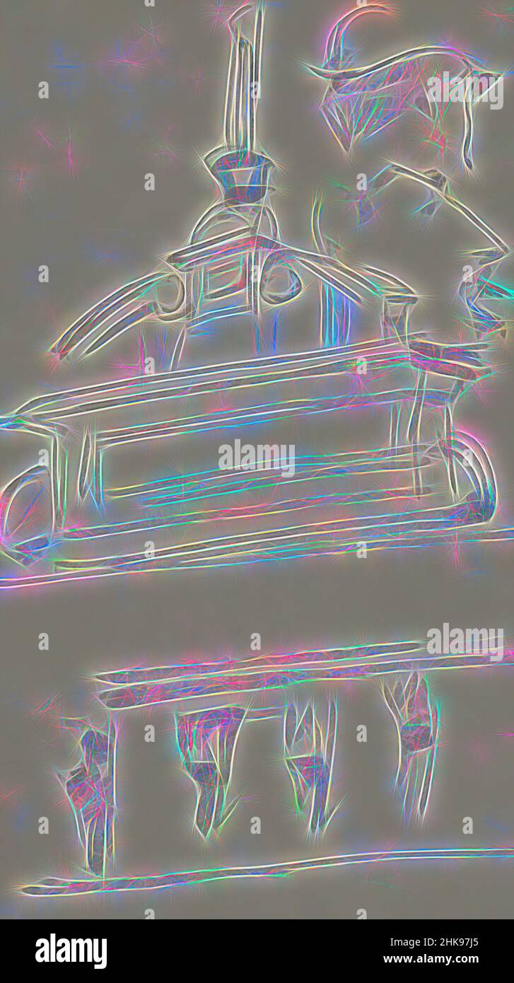 Inspirado en la fachada y dos cabezas de hombre, Reimaginado por