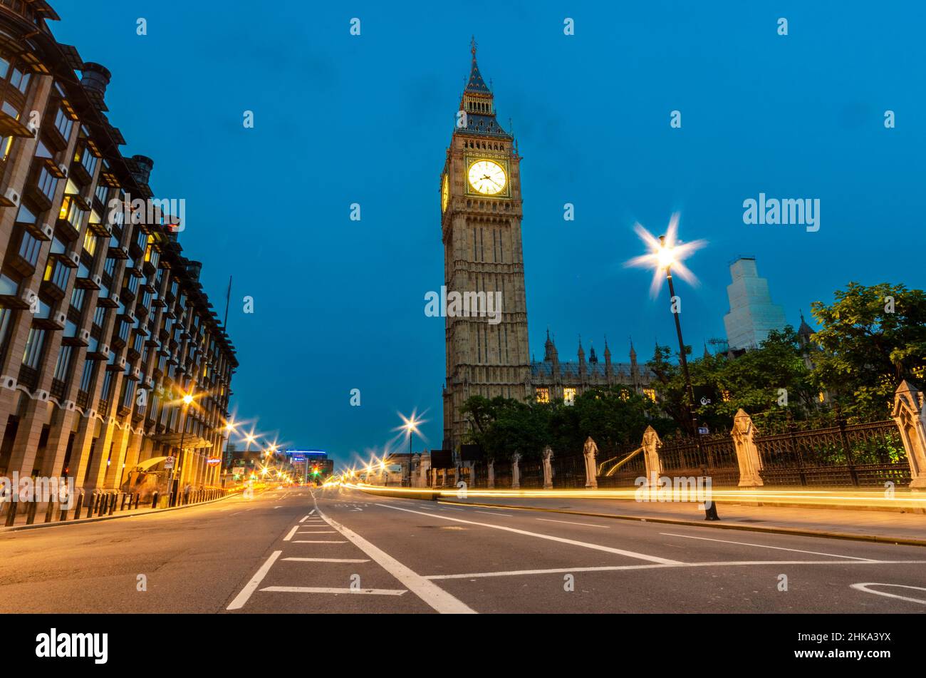 Big Ben Palace de Westminster, sede del Parlamento Británico, Casas del Parlamento Foto de stock