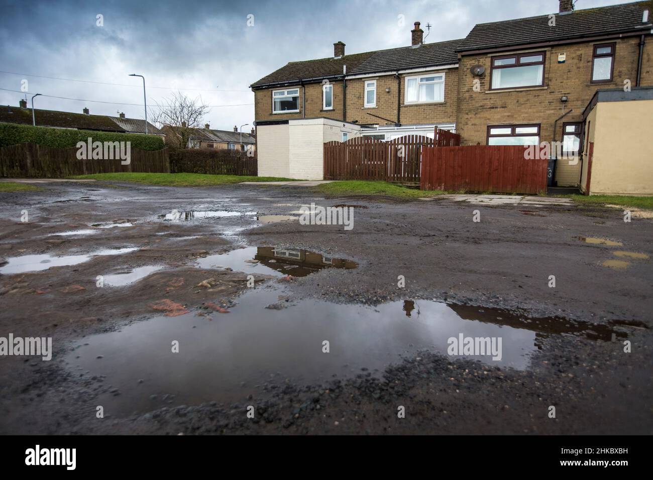 Queensbury, Reino Unido. 3rd Feb, 2022. La propiedad de Hillcrest en