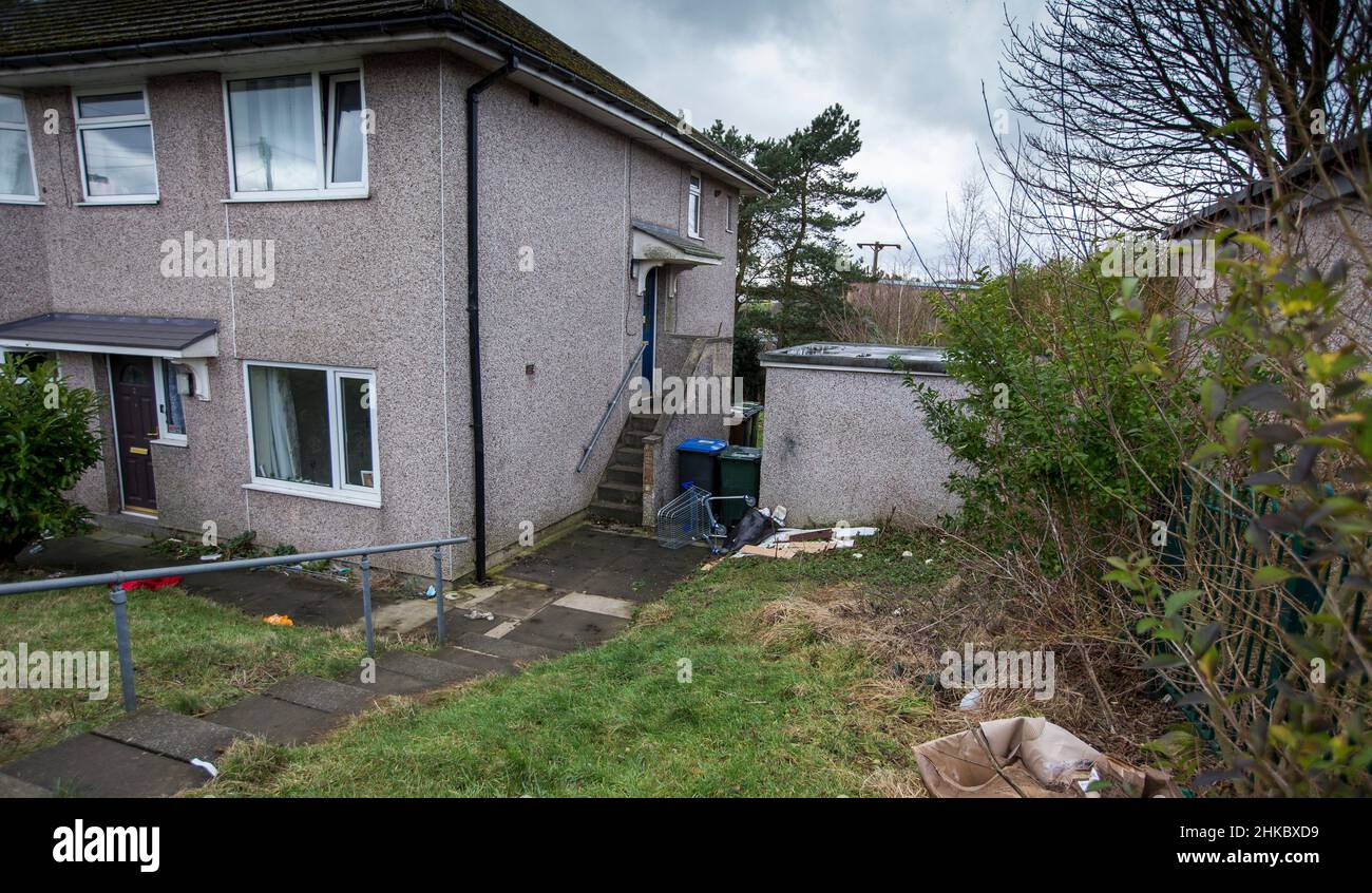 Queensbury, Reino Unido. 3rd Feb, 2022. La propiedad de Hillcrest en