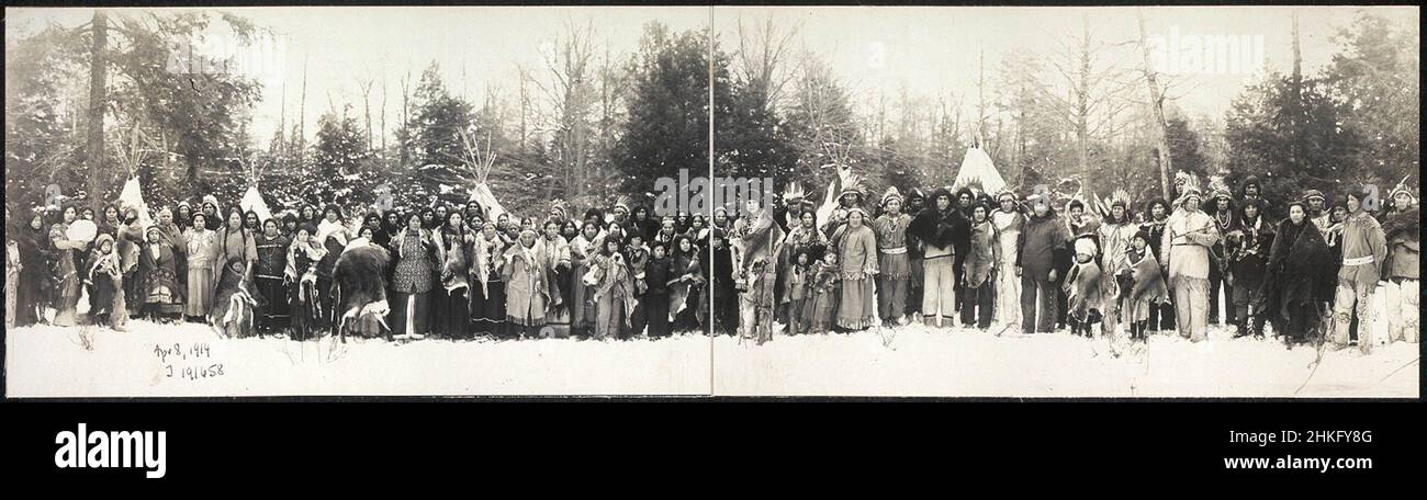 Iroquois en Buffalo, Nueva York, 1914 Foto de stock