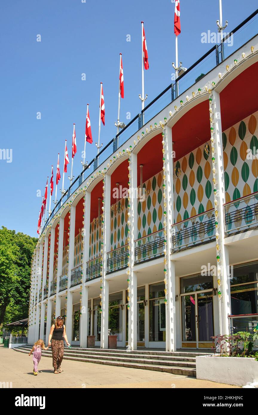 Tivoli Concert Hall, Tivoli Gardens, Copenhague (Kobenhavn), Reino de Dinamarca Foto de stock