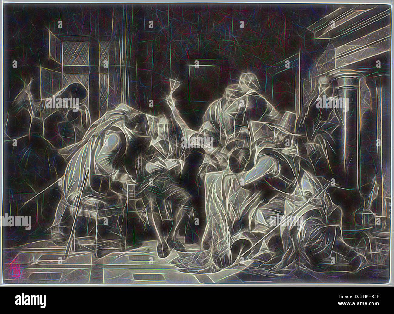 Inspirado en la fotoproducción de una impresión después de una pintura