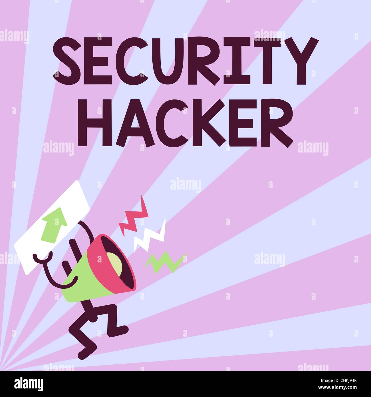 Leyenda conceptual Security Hacker. Resumen de negocios Alguien que